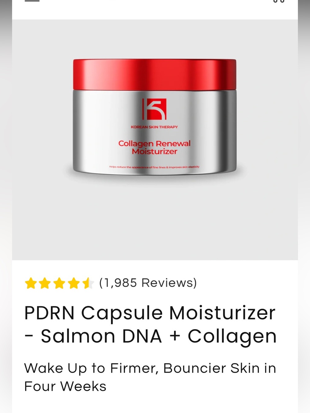 BRAND NEW- PDRN Capsule Moisturizer
- Salmon DNA + Collagen